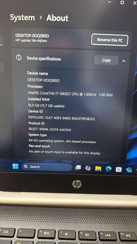 HP Laptop I7