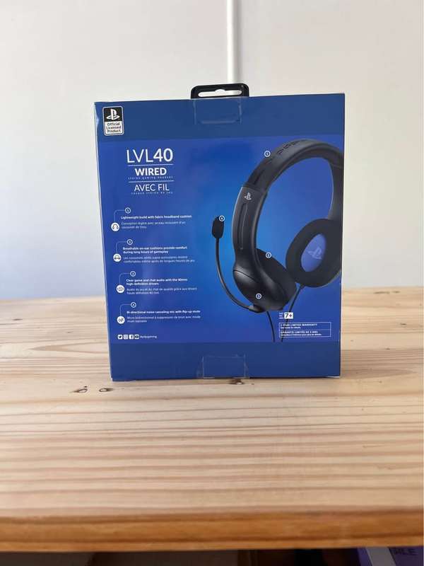 PDP Gaming LVL40 Wired Stereo Headset for PS4/PS5 Headphones