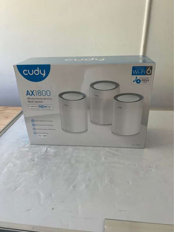 Cudy: Dual Band WiFi 6 1800Mbps Gigabit Mesh 3 Pack | M1800 (3-Pack)