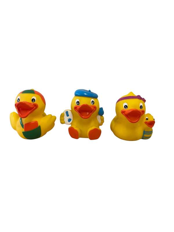 Baby Bath Toys - 3 Pack Rubber Ducks