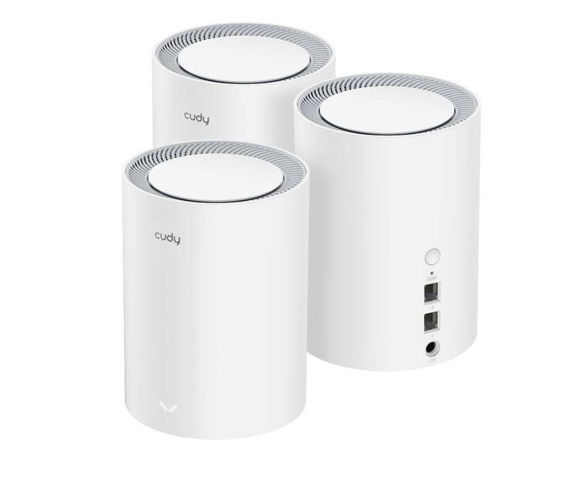 Cudy: Dual Band WiFi 6 1800Mbps Gigabit Mesh 3 Pack | M1800 (3-Pack)