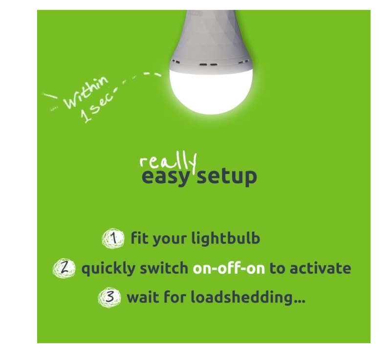 Gizzu Everglow Bayonet Rechargeable Emergency LED Bulb - 5 Pack