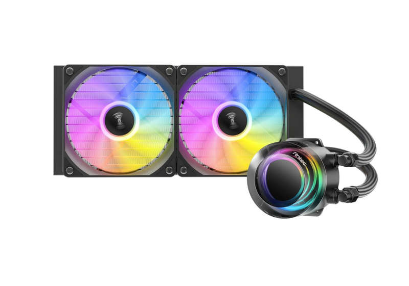 Antec VORTEX LUM 240 ARGB AIO CPU Liquid Cooler  Black