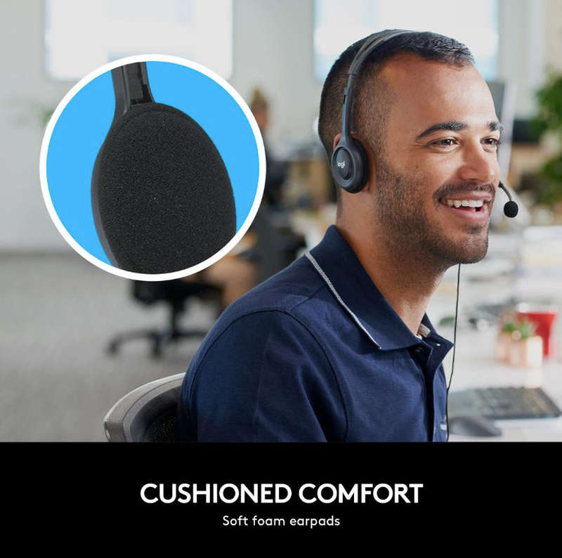 Logitech H111 Stereo Headset with Noise-cancelling Microphone