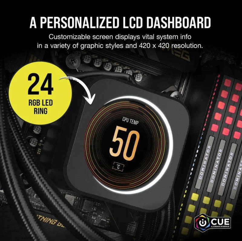 iCUE ELITE CPU Cooler LCD Display Upgrade Kit