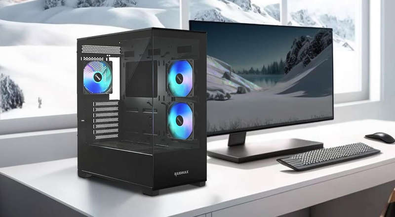 Raidmax Infinita i801 E-ATX ARGB Gaming Chassis - Black
