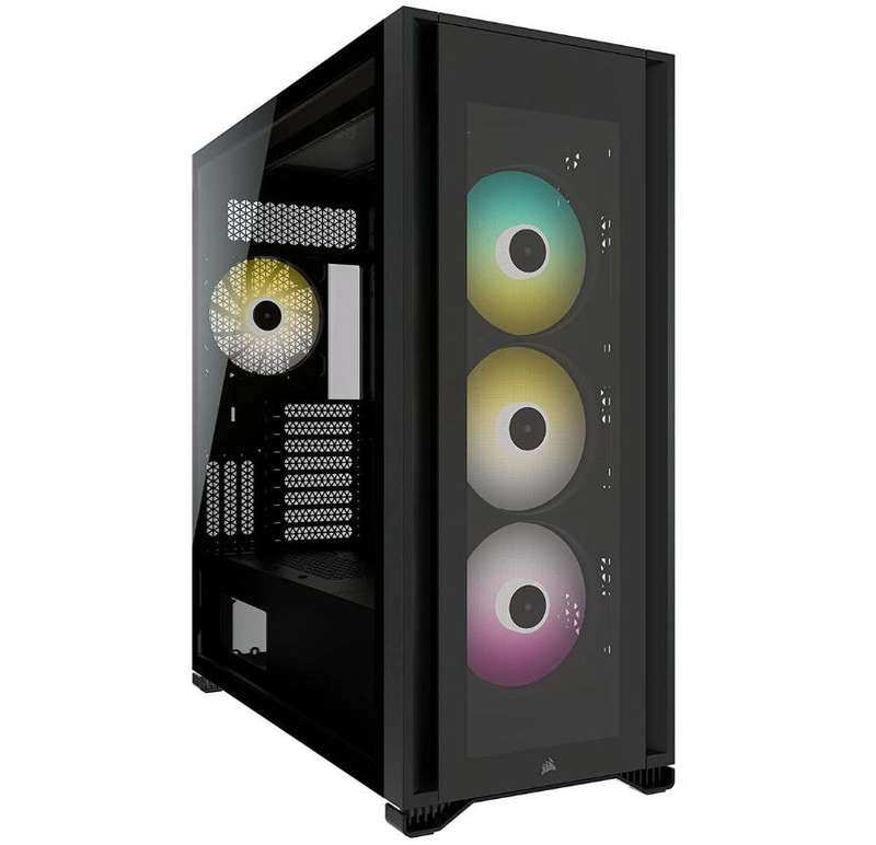 Corsair iCUE 7000X RGB Tempered Glass Full-Tower ATX PC Case - Black