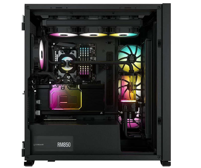 Corsair iCUE 7000X RGB Tempered Glass Full-Tower ATX PC Case - Black