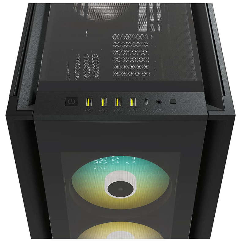 Corsair iCUE 7000X RGB Tempered Glass Full-Tower ATX PC Case - Black