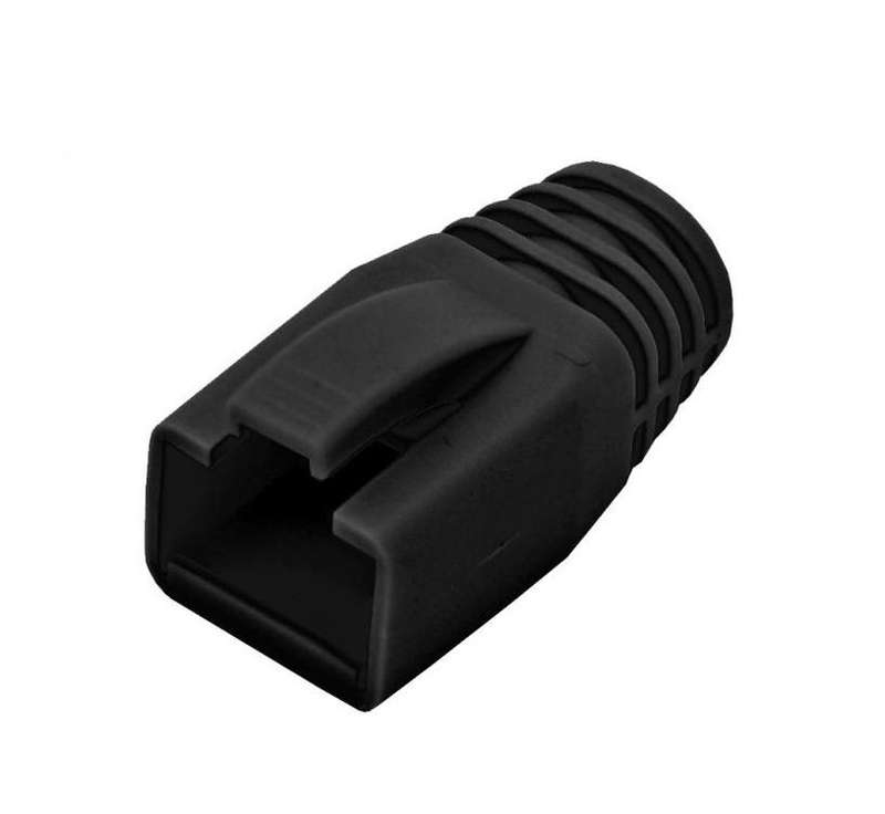 Linkbasic Black RJ45 Connector Boots (Pack of 100 units)