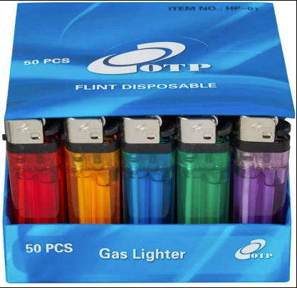 Otp Flint Disposable Gas Lighter  (Multicolour, Pack of 50)