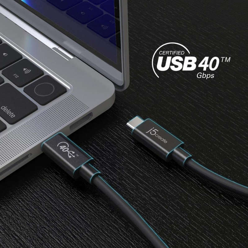J5Create JUC28L08 Full-Featured USB-C cable (USB4 Gen 3)