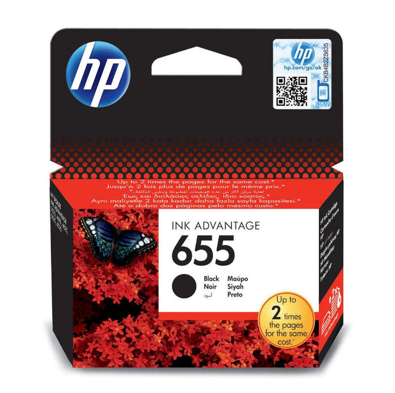HP 655 Black Ink Cartridge