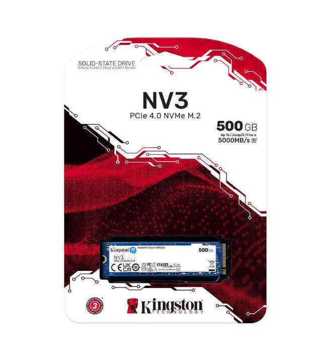 Kingston NV3 500GB M.2 2280 PCIe 4.0 NVMe SSD