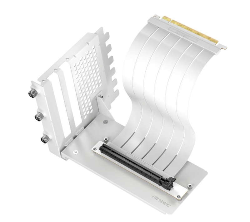 Antec RTX40 PCIe4.0 Riser Cable Vertical Bracket Kit - White