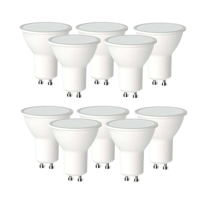 Gizzu Everglow Rechargeable Emergency GU10 Downlight Bulbs - 10 Pack