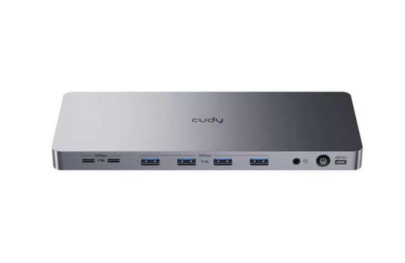 Cudy Dual 4K 10Gbps USB-A & USB-C Gigabit Ethernet Docking Station