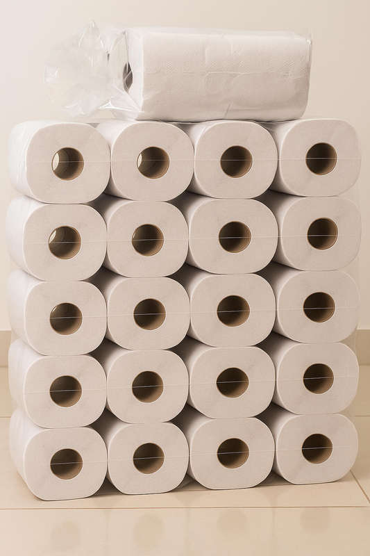 Affordable 1 - ply Toilet Paper Rolls  Perfect for Home & Office