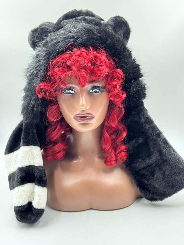 Furry Animal Hooded Hat-Scarves