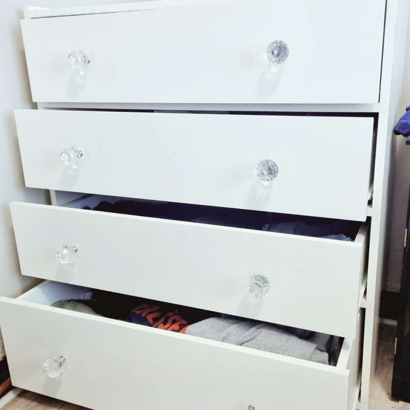 Stylish White Chest of Drawers