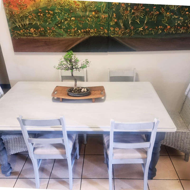 Solid Oak Table with 6 Chairs