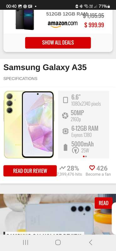 Samsung A35 5g