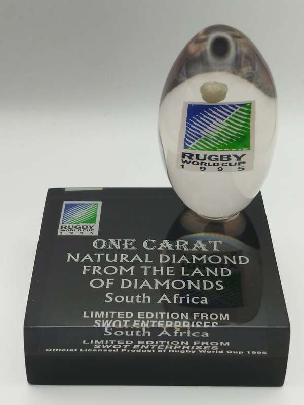 1995 Rugby World Cup Limited Edition Display with 1ct Natural Diamond