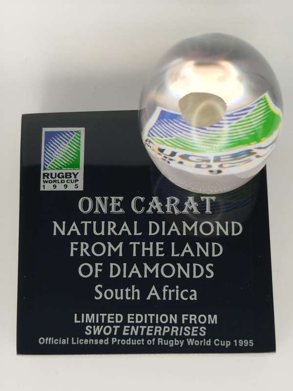 1995 Rugby World Cup Limited Edition Display with 1ct Natural Diamond