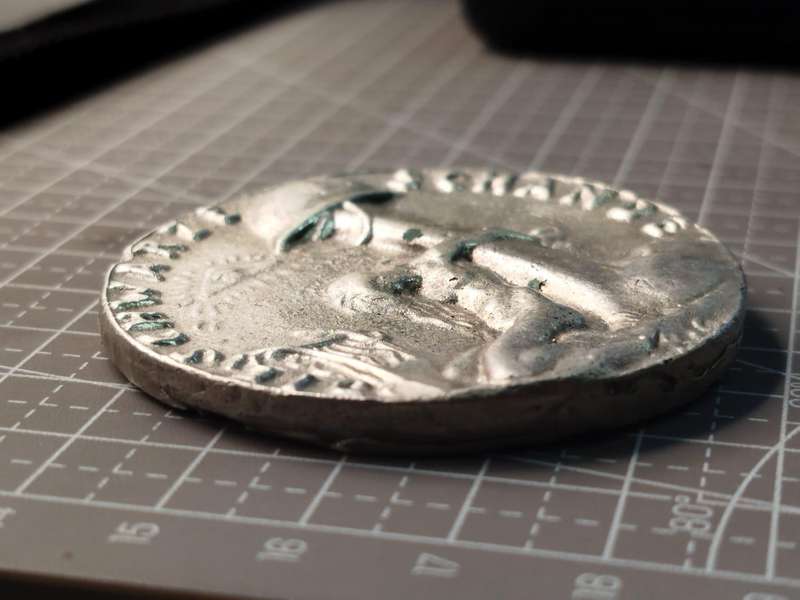 1920 German medal "Die Schwarze Schande" 69g silver composition