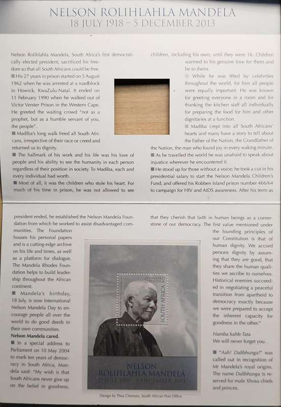  Nelson Mandela AAH! DALIBHUNGA Silver Bar & Stamp Tribute Set | XRF Verified 92.27% Silver |