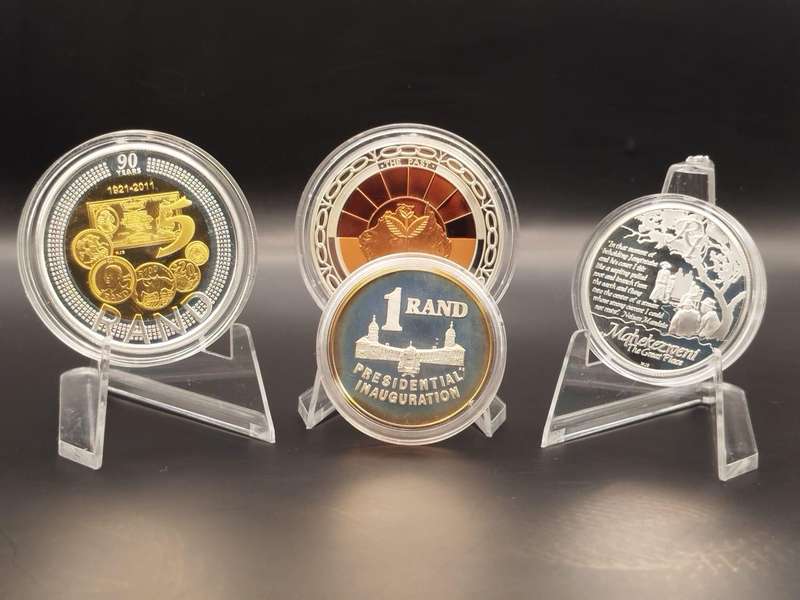 Rare 4-Coin South African Legacy Set  Gold & Silver Verified | Mandela, SARB, 1994 | Bid from
