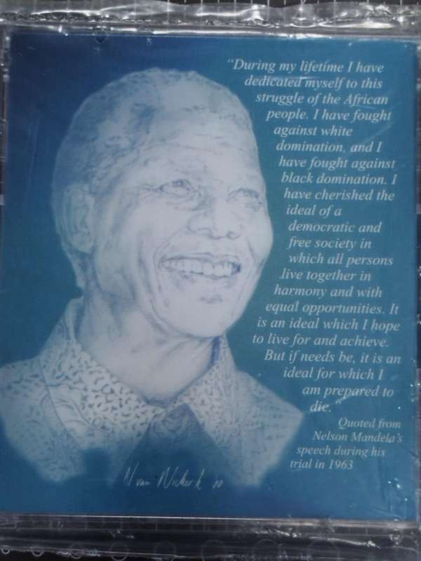  Mandela Legacy Collectors Combo  2000 R5 Proof + 2018 R50 Centenary + 1993 Nobel Peace Prize