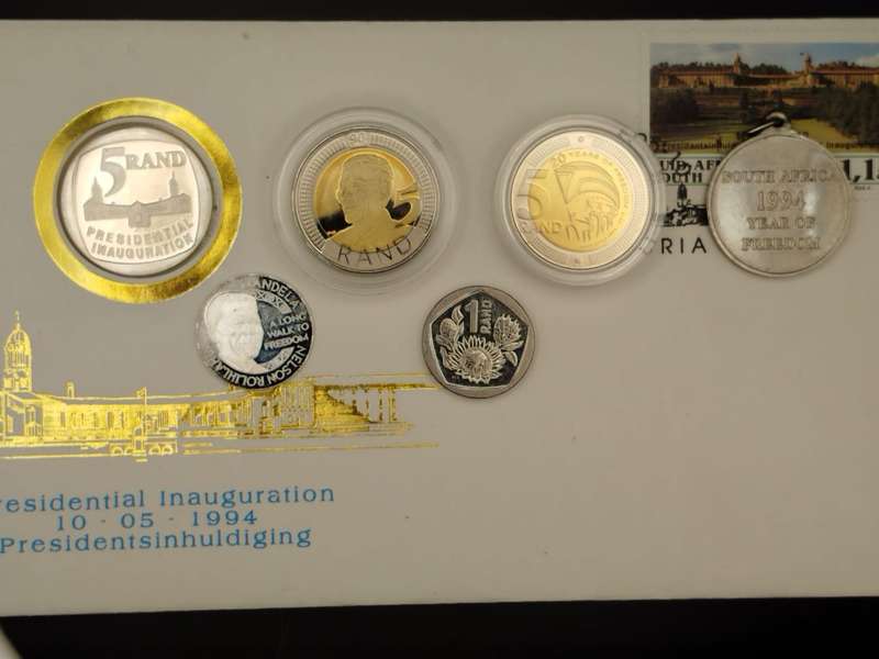 Mandela Legacy Collector Combo  6 Coins + Historic FDC