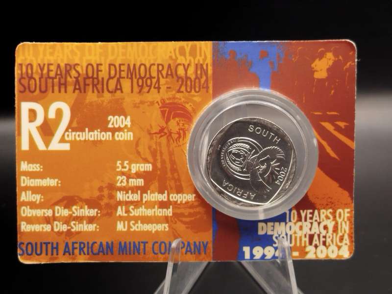 Mandela Legacy Collectors Set  R2 Coin, 1994 FDC, SA Mint Medallion & 46664 Wine