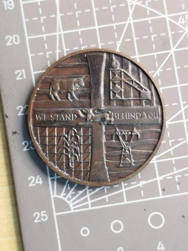  1965 Rhodesian Independence Commemorative Medal  Ian Smith  Original Case  Historic Politic