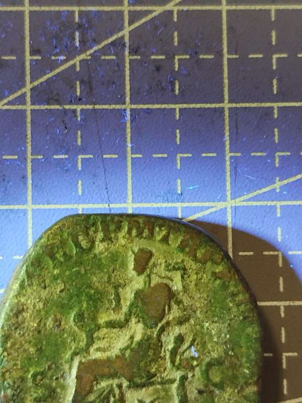 Ancient Roman Bronze Coin of Constantius II  Circa 355 AD  Seated Figure Reverse