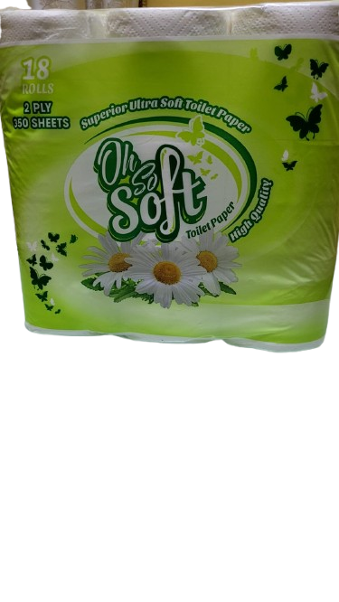 Oh So Soft 2 Ply Toilet Paper Roll (Pack of 18's)