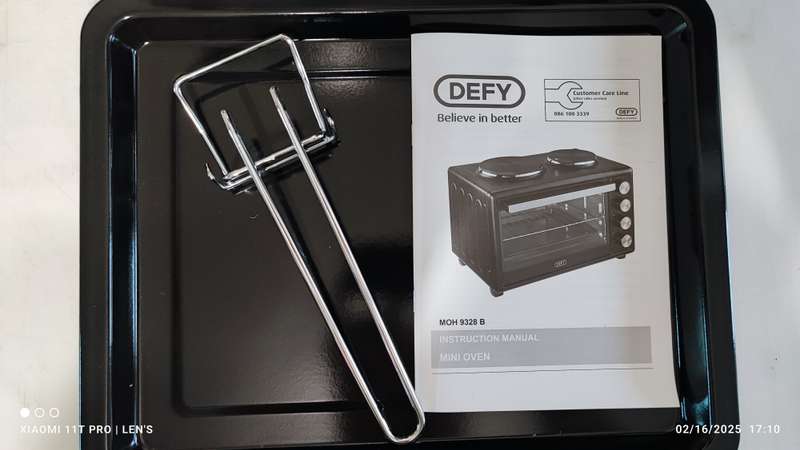 DEFY Mini Oven 2 Plate Black MOH9328B