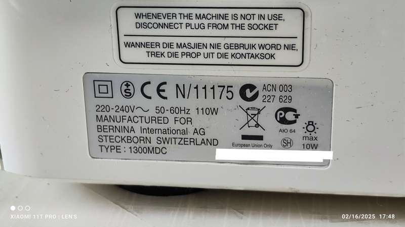 Bernina 1300MDC 5-spool overlocker