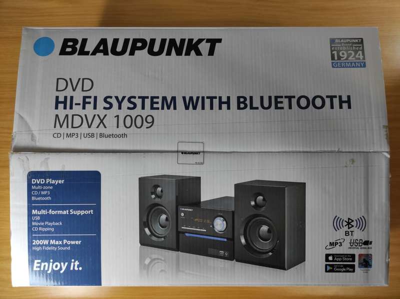 BLAUPUNKT DVD HI-FI System with Bluetooth MDVX 1009