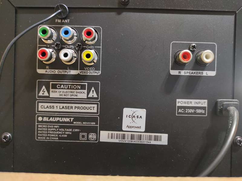 BLAUPUNKT DVD HI-FI System with Bluetooth MDVX 1009