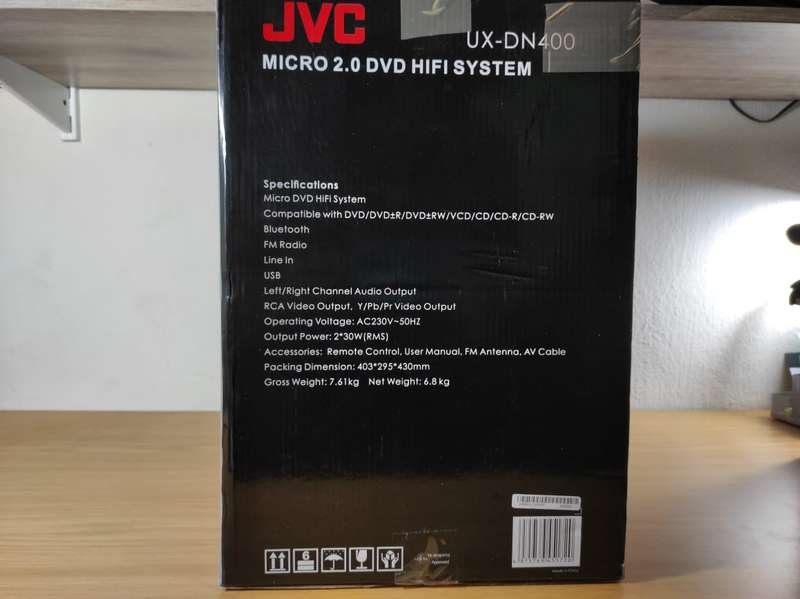 JVC UX-DN400 Micro 2.0 DVD HIFI System