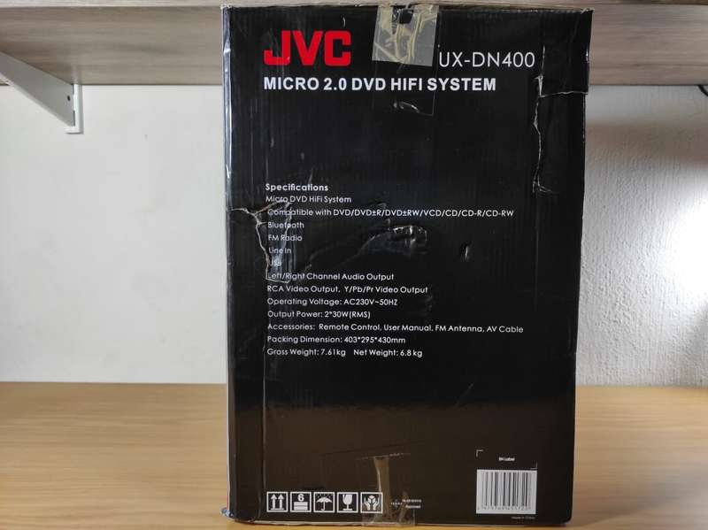 JVC UX-DN400 Micro 2.0 DVD HIFI System