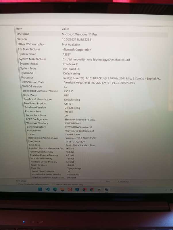 Chuwi Corebook X i3-10th 16GB RAM 512GB ROM