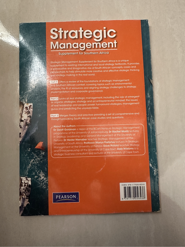 Strategic Management:Supplement For South Africa