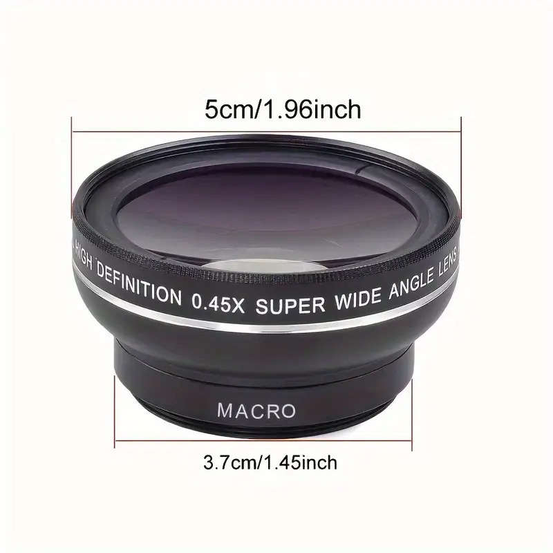 0.45x wide angle & macro lens for smartphones - clip-on HD camera lens with fish-eye effect | Optica