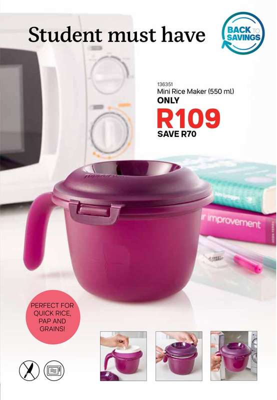 Tupperware Mini Rice Maker 550ml