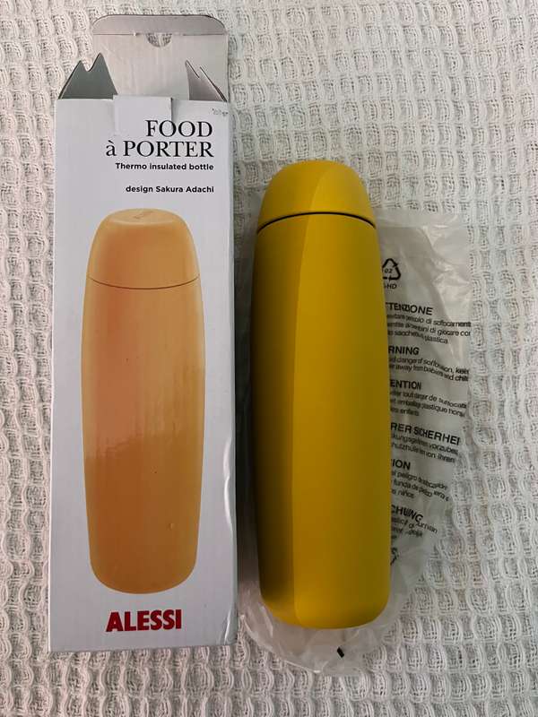 Alessi Bottle Food A Porter in yellow