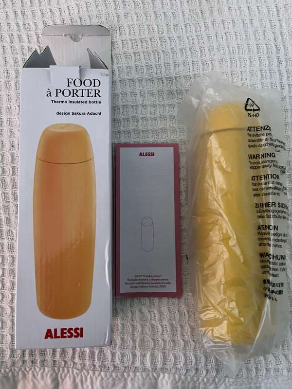 Alessi Bottle Food A Porter in yellow