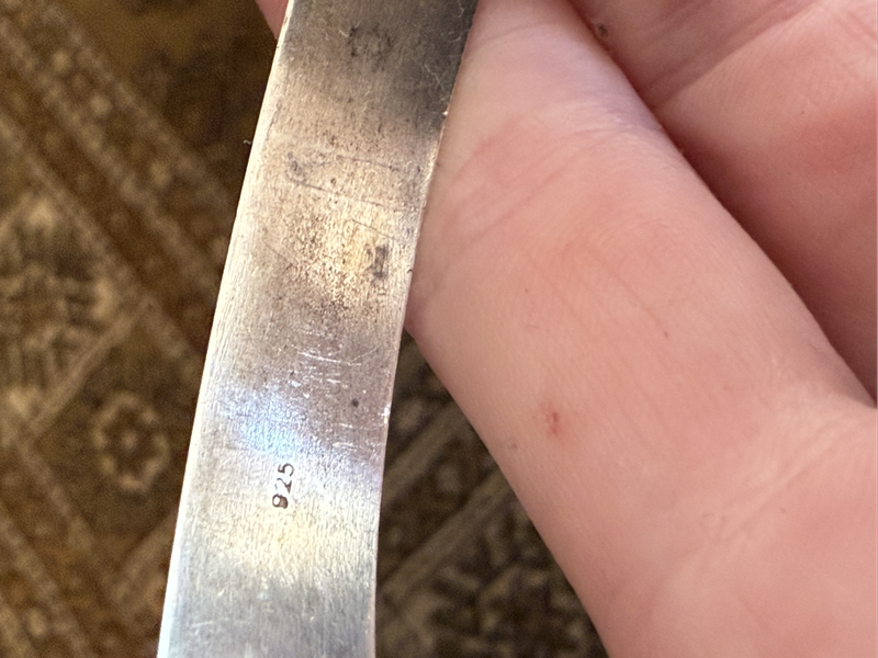 925 silver 10mm bangle